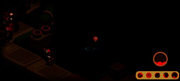 小丑鱼处于低杆状态，鱼竿微微下垂，表示钓到的是普通鱼类