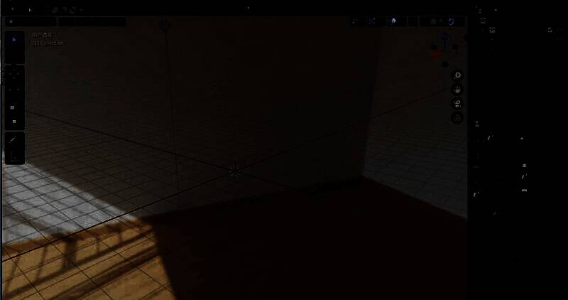 Blender软件界面展示，正在添加日式窗帘模型