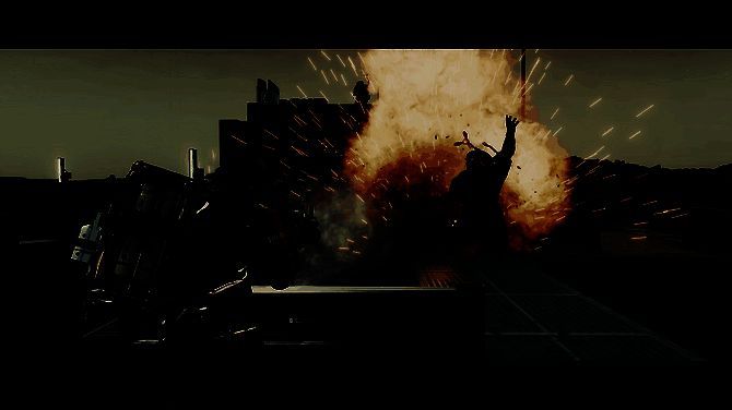 《死亡搁浅》动画场景设计图，高科技基地与神秘生物同框