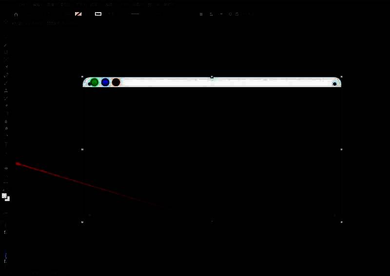 使用自定义形状工具进行绘图的界面示例