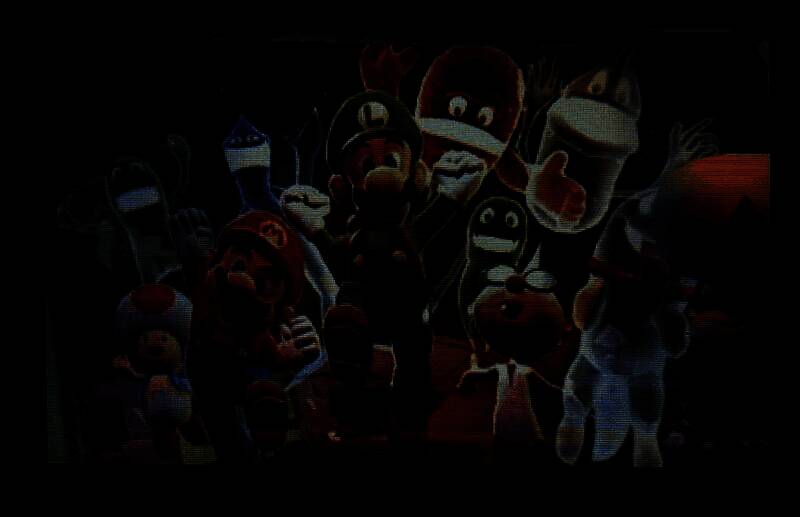 路易吉在游戏中与巨型幽灵对抗的战斗画面，特效华丽