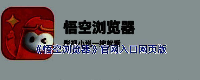 悟空浏览器界面展示，简洁直观的操作页面