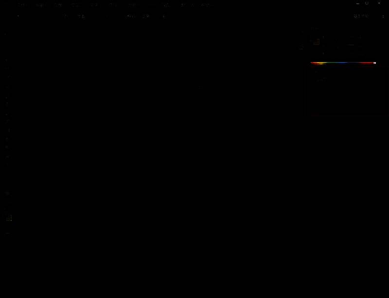 字符面板被拖拽到右侧边缘，蓝色高亮显示可放置区域