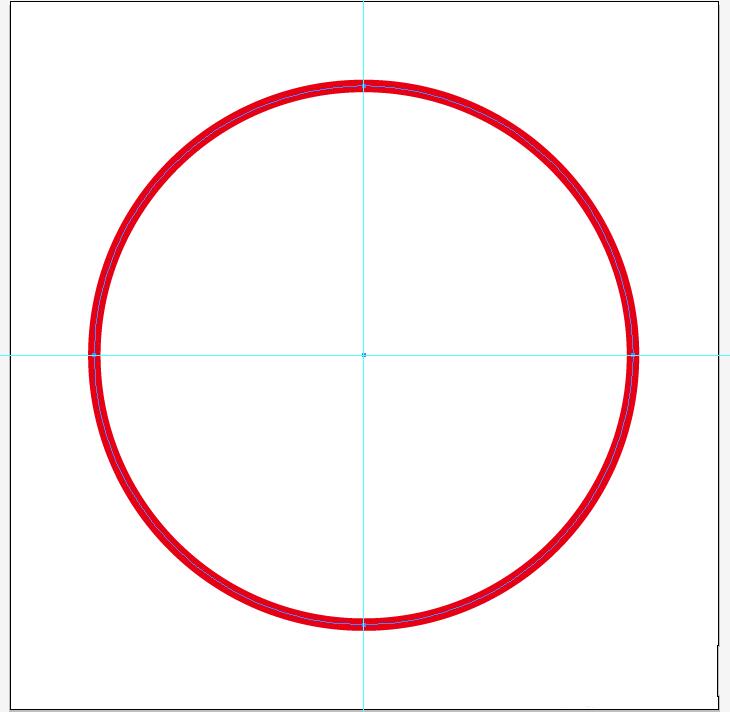 Illustrator中使用椭圆工具创建基础圆形框架