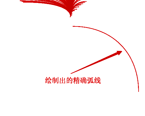 Adobe Illustrator中设置精确弧线参数的对话框界面