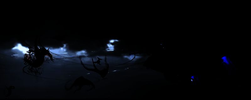 死亡搁浅2中玩家与巨型BT对战的画面，场景充满紧张氛围