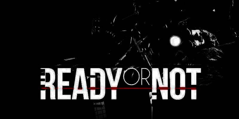 《严阵以待》主机版宣传图，展示紧张对战场景，角色装备齐全，环境写实