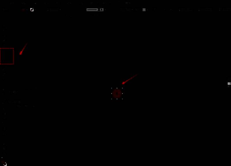 使用椭圆工具在网格线上绘制正圆的操作演示图