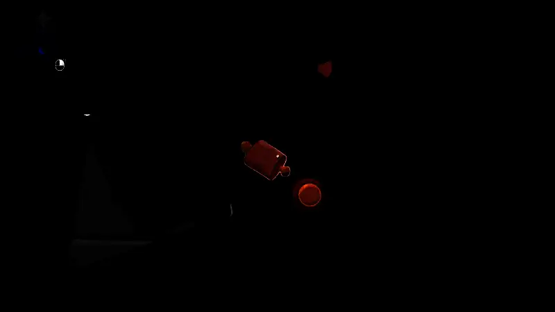 游戏角色与神秘生物对峙场景