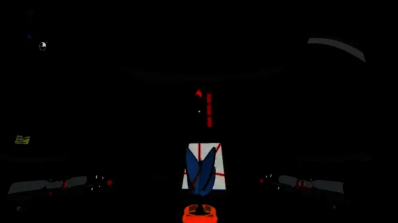 角色在机械龙体内调整激光装置的特写画面