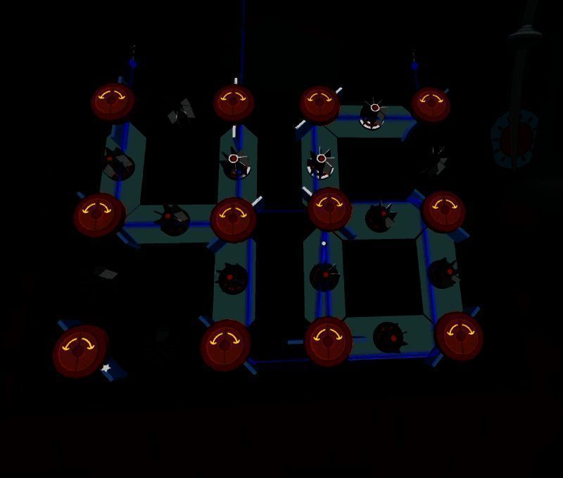 发光剑刃插入特殊凹槽的动态过程