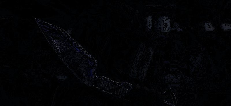 瀚星斩铁武器切换动画，刀刃快速出鞘并归位