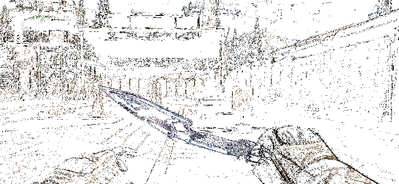 武器攻击动作演示，刀刃凌厉劈砍，特效华丽