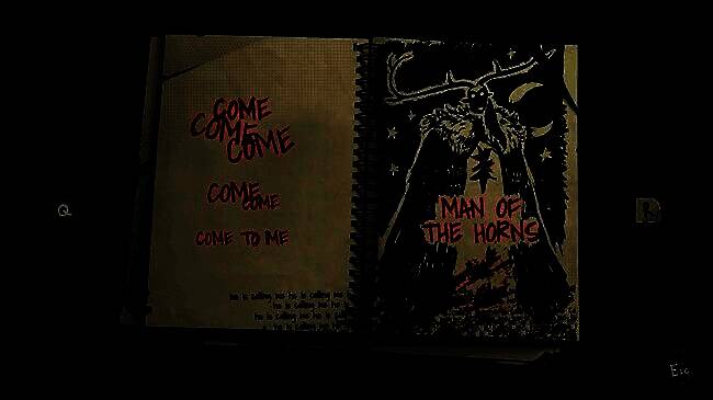 游戏场景截图，展现农舍被扭曲变形的诡异景象，天空泛着不祥红光