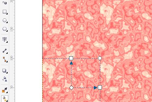 样品填充器中所选图案放大预览，可清晰看到纹理细节