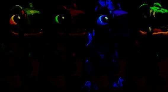 暴龙王克鲁什不同皮肤展示图，包含魔暴龙、紫水晶和抱龙王版本