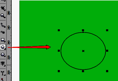 椭圆转为曲线后使用形状工具调整节点细节