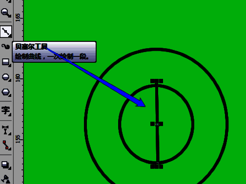 贝塞尔工具绘制的细长线条作为装饰元素