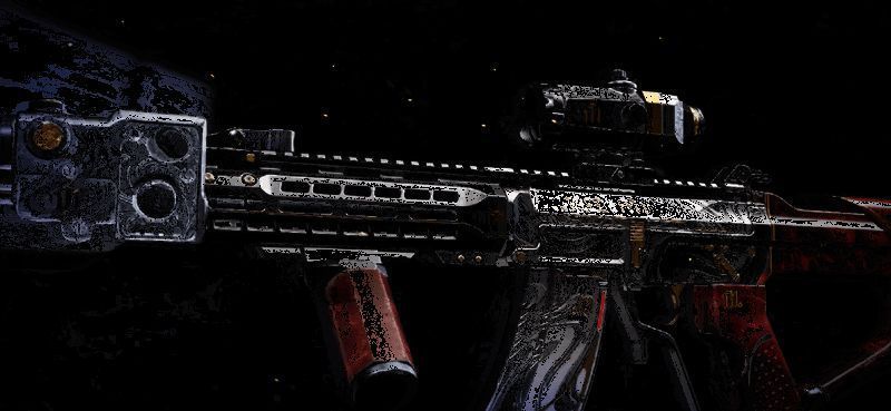 QBZ191动态展示，枪械旋转呈现全貌