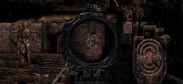 QBZ191开镜视角，瞄准时枪械细节清晰可见