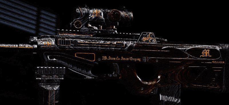 钢铁真理4倍镜外观展示，金属光泽与主武器呼应