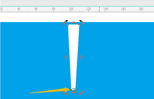 旋转并复制出多个矩形形成扇形排列