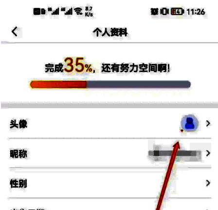 转转头像更换界面，展示从相册选择和拍照选项