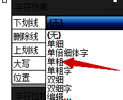 最终文字效果展示图，明显可见应用单粗线下划线后的文字呈现效果