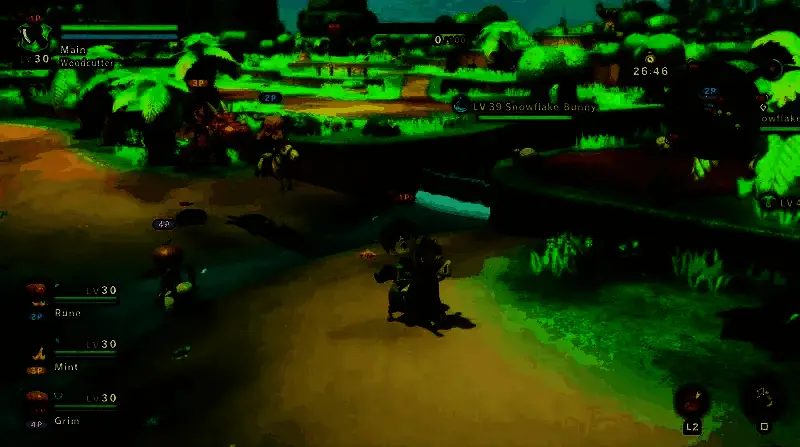 游戏内开放世界场景截图，展示广袤森林与可攀爬地形