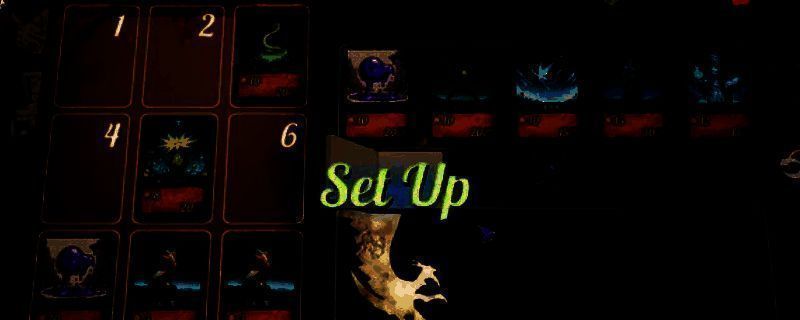 NOVEMS游戏封面图，展示核心角色与卡牌对战界面