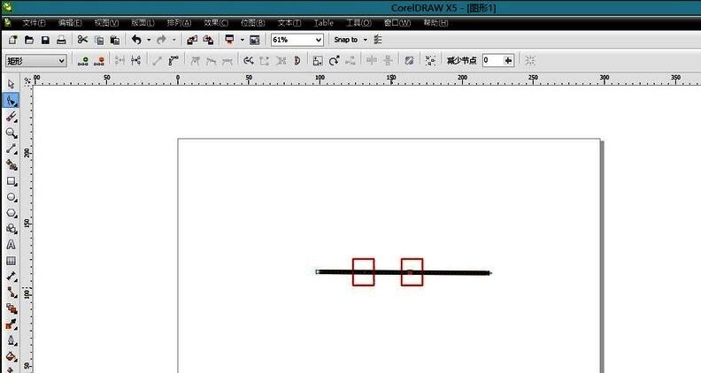 在线条上添加描点的界面操作演示图
