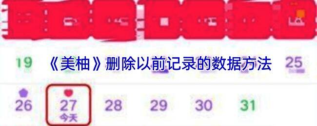 美柚APP记录页面界面示意图，显示各类健康数据分类