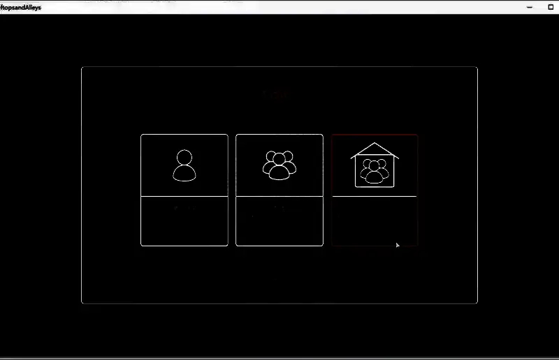 局域网创建与加入房间的操作菜单截图