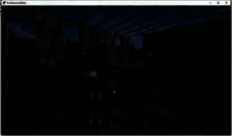 多人联机状态下角色在城市高楼间奔跑的画面