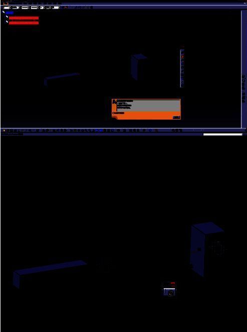 两个零件接触后贴合状态示意图