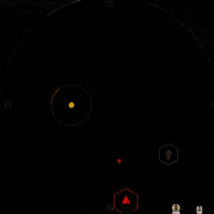 雷达界面与实际地图对应视角对比图