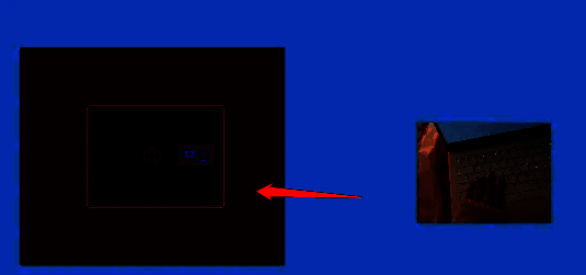 图片被拖拽到图形内部时的光标状态示意图