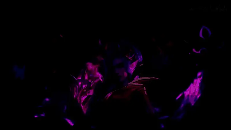 灵花绽放瞬间捕捉，花瓣飞舞中映照出莫甘娜冷峻神情