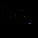 眠属性遗迹中卢恩熊咆哮的画面，周围漂浮着神秘符文