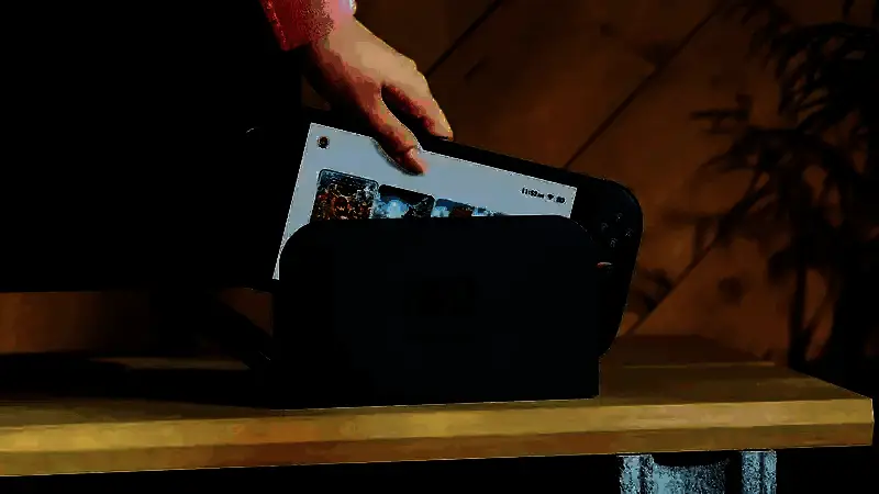 任天堂Switch 2主机外观展示，科技感十足