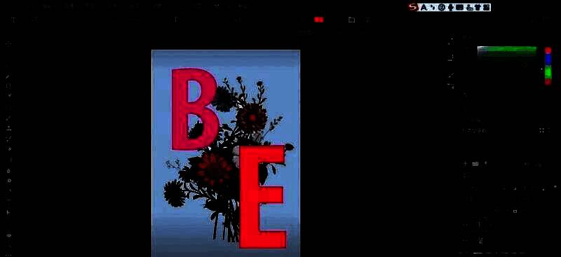 Photoshop界面展示多个文字图层已添加图层蒙版，准备下一步操作