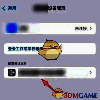 描述文件列表中的某一个条目被选中展开详情