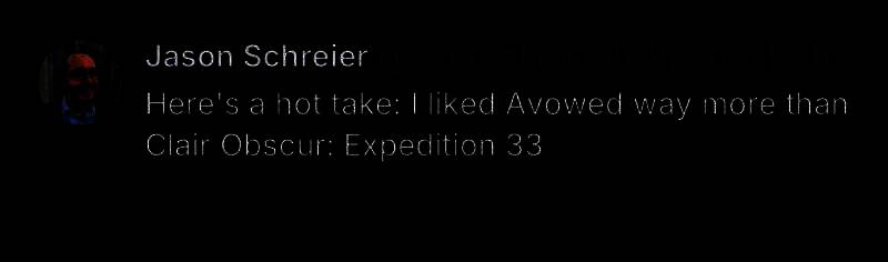 Jason Schreier发表争议性游戏评论的截图