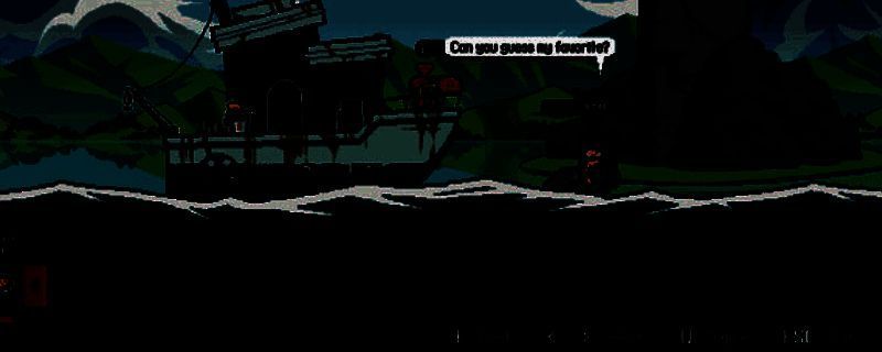 游戏主界面展示，蓝色深海背景下漂浮着一艘小船，远处隐约可见鱼群和水下生物