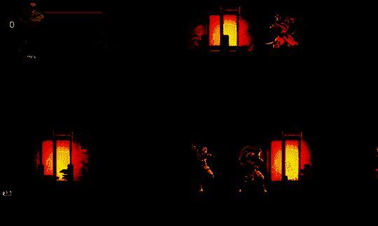 乔·武藏近身连击画面，展示行云流水般的战斗风格