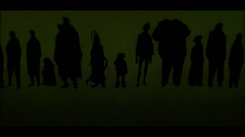 虚拟空间界面示意图，数据流动与光影交错构建数字世界