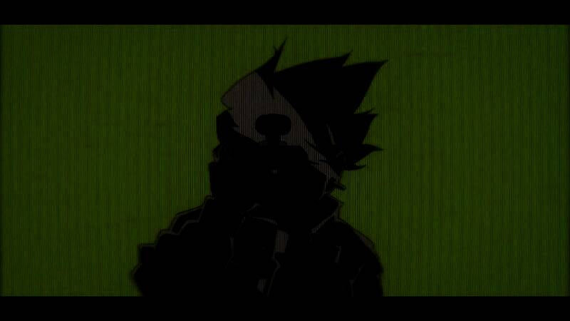 反派角色形象，身穿黑色装甲，眼神冷酷透露强大气场