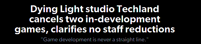 Techland办公环境一角，墙上挂着《消逝的光芒》宣传海报