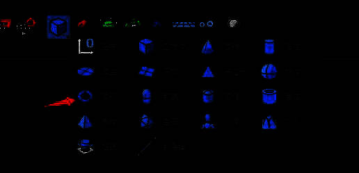 Cinema 4D中圆环模型生成界面，显示基础几何结构