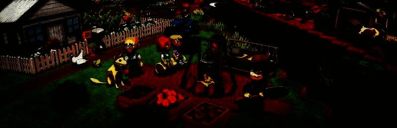 矿洞入口场景，昏暗的洞口被火把照亮，角色手持镐子准备进入